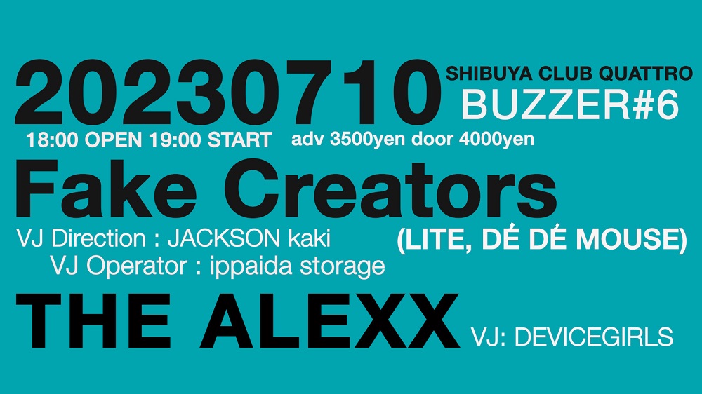 2022年4月にスタートしたTHE ALEXXの自主イベント【BUZZER】